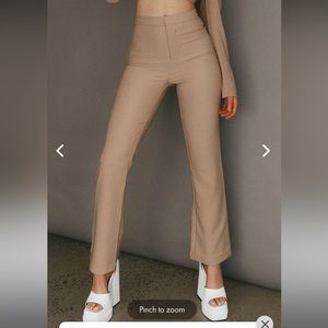 KIMBERLY FLARE LEG PANTS CAMEL Pantsuit